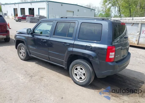 2016 Jeep Patriot Sport from USA, damaged, VIN 1C4NJRBB0GD549884